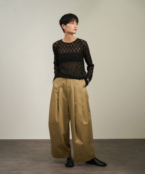 ADME ET ROPE トップス シアーVネックトップス（Tシャツ/カットソー）｜ADAM ET ROPE