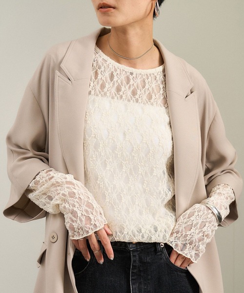 ADME ET ROPE トップス シアーVネックトップス（Tシャツ/カットソー）｜ADAM ET ROPE