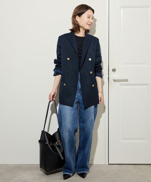 SLOBE IENA（スローブイエナ）の「SLOBE ベルトスクエアトートバッグ（ショルダーバッグ・レディース・ベージュ系その他/ブラック・FREE）」の15枚目の写真