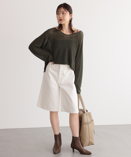 SLOBE IENA（スローブイエナ）の「SLOBE ベルトスクエアトートバッグ（ショルダーバッグ・レディース・ベージュ系その他/ブラック・FREE）」の19枚目の写真