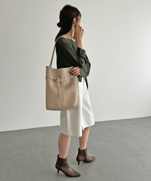 SLOBE ベルトスクエアトートバッグ（ショルダーバッグ）｜SLOBE