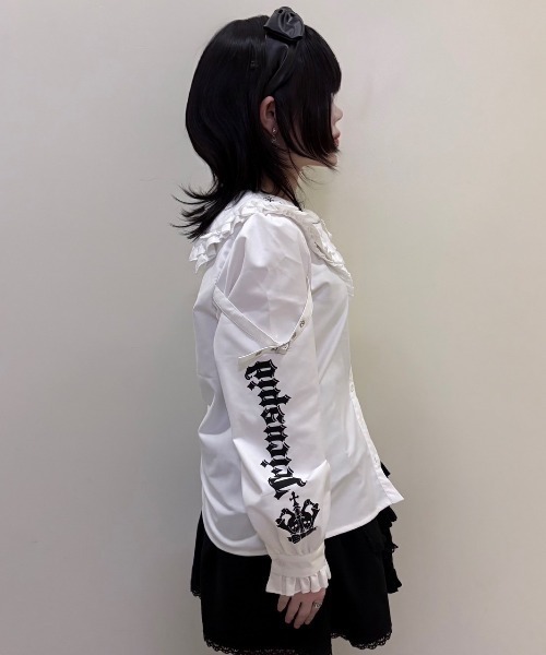 tシャツ A'GEM/9 × .kom 「TricuspidC/トライカスピッドシー」 †メンヘラエンジェルサスペンダー半袖Tシャツ† レディース A'GEM/9 × .kom 『TricuspidC/トライカスピッドシー』 †メンヘラ