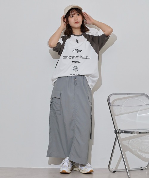 RE730（アールイーセブンサーティー）の「ゲームシャツ刺繍Tシャツ（Tシャツ/カットソー・メンズ・ブラック/オフホワイト・L/M）」の14枚目の写真