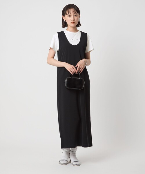 To b. by agnes b.(トゥービーバイアニエスベー)の「<To b. by agnes b.コラボ>ロゴ ショートスリーブ Tシャツ(Tシャツ/カットソー・レディース・ブラック/オフホワイト・FREE)」の8枚目の写真