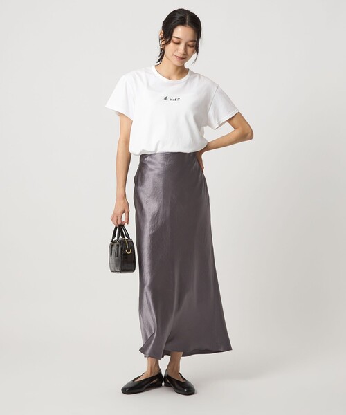To b. by agnes b.(トゥービーバイアニエスベー)の「<To b. by agnes b.コラボ>ロゴ ショートスリーブ Tシャツ(Tシャツ/カットソー・レディース・ブラック/オフホワイト・FREE)」の12枚目の写真
