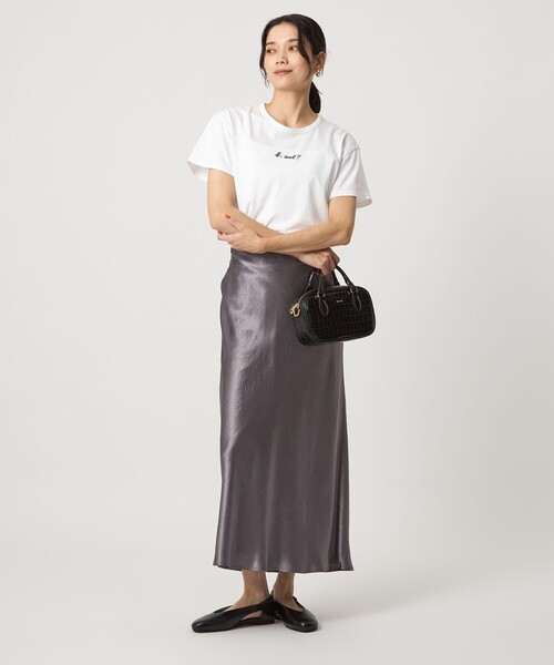 To b. by agnes b.(トゥービーバイアニエスベー)の「<To b. by agnes b.コラボ>ロゴ ショートスリーブ Tシャツ(Tシャツ/カットソー・レディース・ブラック/オフホワイト・FREE)」の13枚目の写真