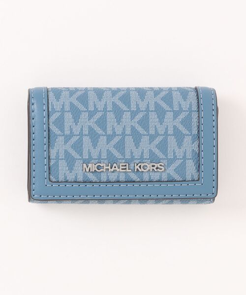 30 新品 MICHAEL KORS マイケルコース キーケース ブルーグリーン マイケルコース MICHAEL KORS キーケース （ブルー系） -waja