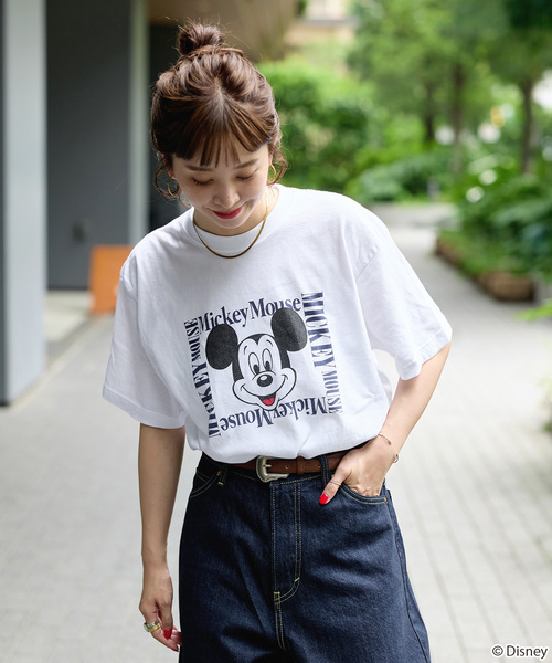 GOOD ROCK SPEED(グッドロックスピード)の「《追加》GOOD ROCK SPEED / Mickey Mouse / TEE3(Tシャツ/カットソー・レディース・ブラックミックス/ホワイト/グリーン・FREE)」の2枚目の写真