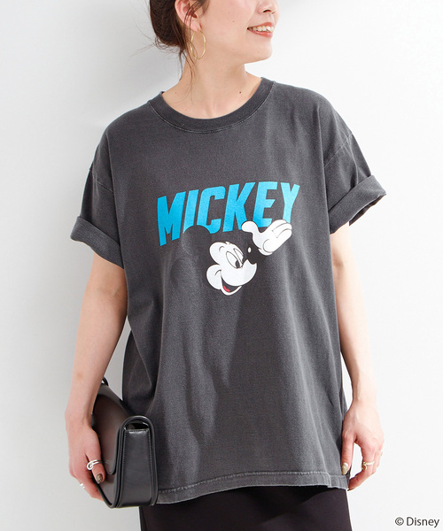 GOOD ROCK SPEED(グッドロックスピード)の「《追加》GOOD ROCK SPEED / Mickey Mouse / TEE3(Tシャツ/カットソー・レディース・ブラックミックス/ホワイト/グリーン・FREE)」の3枚目の写真