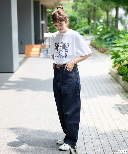 GOOD ROCK SPEED(グッドロックスピード)の「《追加》GOOD ROCK SPEED / Mickey Mouse / TEE3(Tシャツ/カットソー・レディース・ブラックミックス/ホワイト/グリーン・FREE)」の4枚目の写真