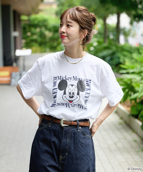 GOOD ROCK SPEED(グッドロックスピード)の「《追加》GOOD ROCK SPEED / Mickey Mouse / TEE3(Tシャツ/カットソー・レディース・ブラックミックス/ホワイト/グリーン・FREE)」の7枚目の写真