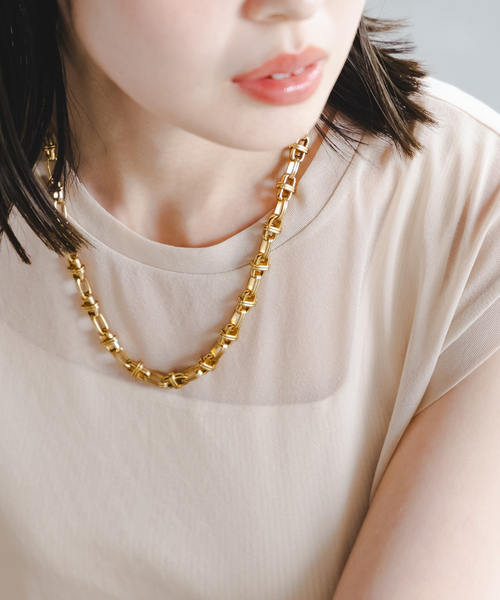 in mood(インムード)の「《NOBLE別注/WEB限定追加3》in mood/インムード HI-チェーンネックレス(ネックレス・レディース・ゴールド・FREE)」の2枚目の写真