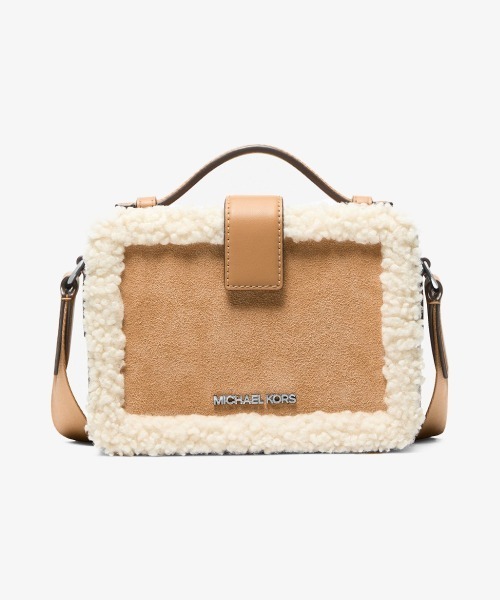 MICHAEL KORS(マイケルコース)の「COOPER スエード & シェルパ クロスボディ(ショルダーバッグ・メンズ・ベージュ系・FREE)」の1枚目の写真