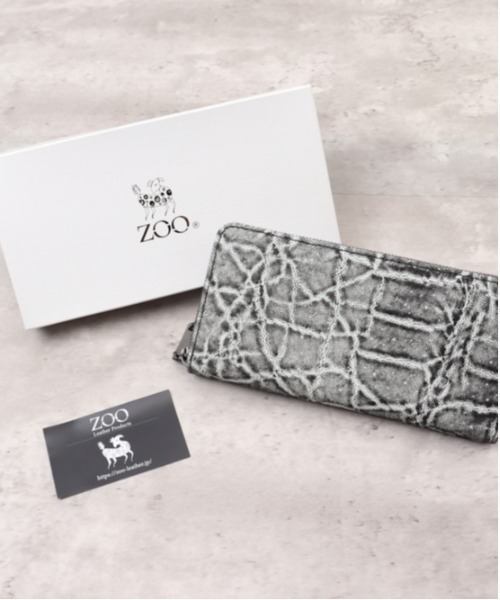 ZOO ZLW-143 象革 クラッシュ加工 財布