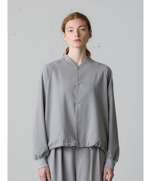 MidiUmi（ミディウミ）の「MidiUmi シャツジャケット（ダウンジャケット/コート・レディース・チャコールグレー/グレー/ブラック・FREE）」の3枚目の写真