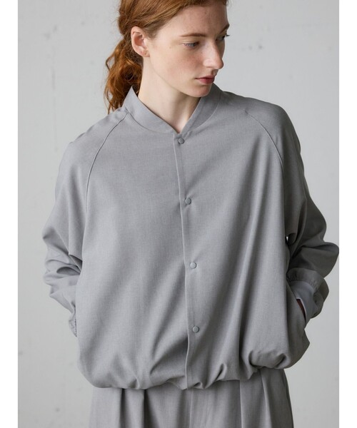 MidiUmi（ミディウミ）の「MidiUmi シャツジャケット（ダウンジャケット/コート・レディース・チャコールグレー/グレー/ブラック・FREE）」の11枚目の写真