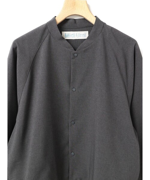 MidiUmi（ミディウミ）の「MidiUmi シャツジャケット（ダウンジャケット/コート・レディース・チャコールグレー/グレー/ブラック・FREE）」の18枚目の写真