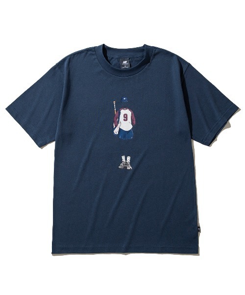 NEW BALANCE(ニューバランス)の「New Balance QTM BASEBALL T-SHIRT(ニューバランス QTM ベースボール Tシャツ)(Tシャツ/カットソー・メンズ・ブルー/ブラック/ホワイト・SMALL/MEDIUM/LARGE/X-LARGE/XX-LARGE)」の3枚目の写真