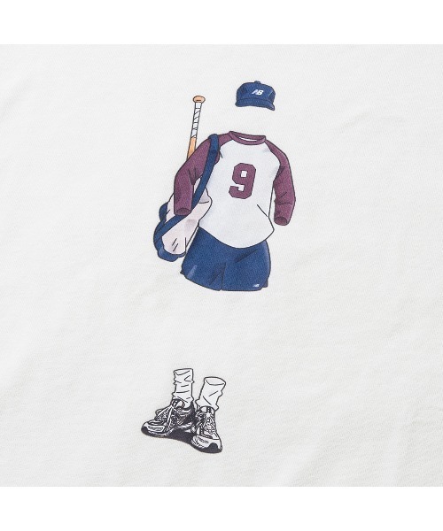 NEW BALANCE(ニューバランス)の「New Balance QTM BASEBALL T-SHIRT(ニューバランス QTM ベースボール Tシャツ)(Tシャツ/カットソー・メンズ・ブルー/ブラック/ホワイト・SMALL/MEDIUM/LARGE/X-LARGE/XX-LARGE)」の7枚目の写真