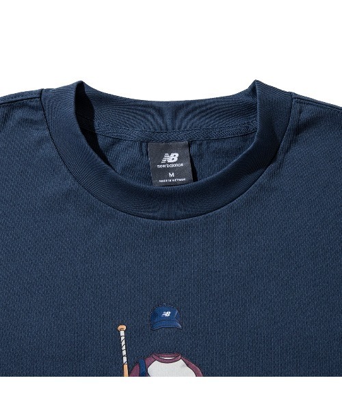 NEW BALANCE(ニューバランス)の「New Balance QTM BASEBALL T-SHIRT(ニューバランス QTM ベースボール Tシャツ)(Tシャツ/カットソー・メンズ・ブルー/ブラック/ホワイト・SMALL/MEDIUM/LARGE/X-LARGE/XX-LARGE)」の15枚目の写真