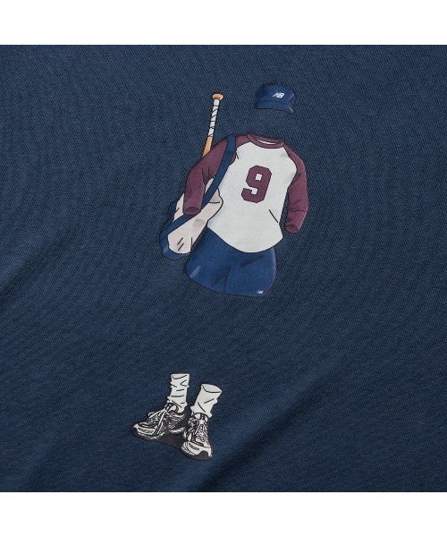 NEW BALANCE(ニューバランス)の「New Balance QTM BASEBALL T-SHIRT(ニューバランス QTM ベースボール Tシャツ)(Tシャツ/カットソー・メンズ・ブルー/ブラック/ホワイト・SMALL/MEDIUM/LARGE/X-LARGE/XX-LARGE)」の17枚目の写真