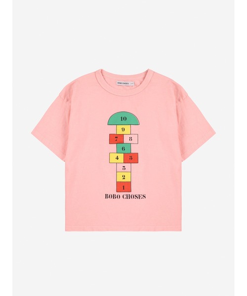 BOBO CHOSES（ボボショーズ）の「Hopscotch T-shirt（Tシャツ/カットソー・キッズ・ピンク・4-5YEAR/6-7YEAR/2-3YEAR/8-9y/10-11y/12-13y）」の5枚目の写真