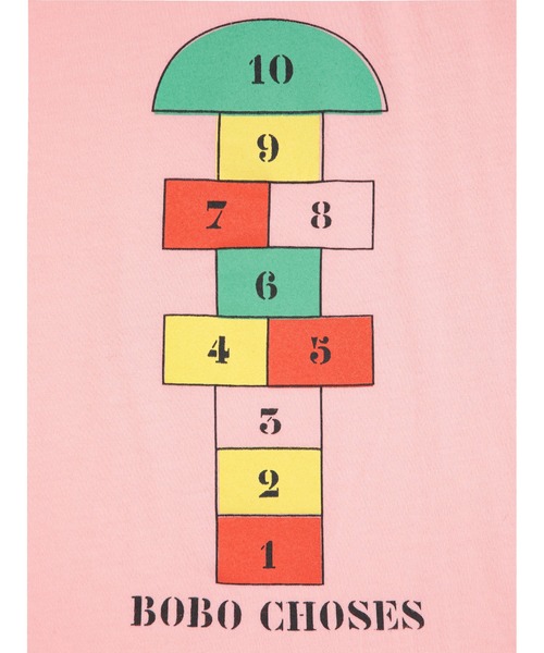 BOBO CHOSES（ボボショーズ）の「Hopscotch T-shirt（Tシャツ/カットソー・キッズ・ピンク・4-5YEAR/6-7YEAR/2-3YEAR/8-9y/10-11y/12-13y）」の6枚目の写真