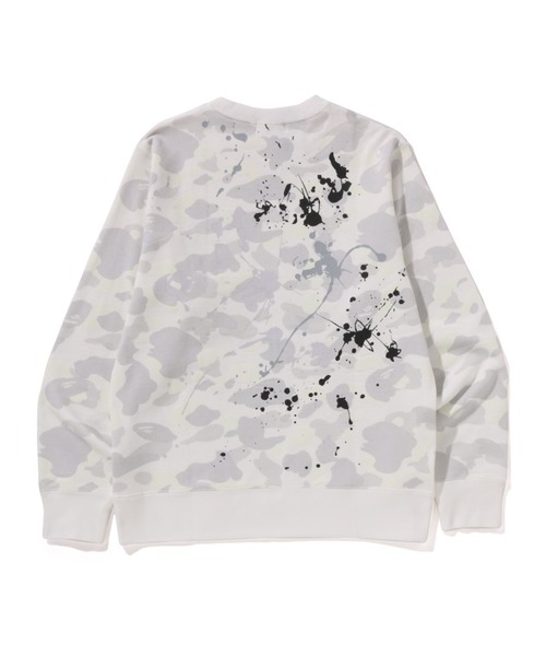 A BATHING APE(アベイシングエイプ)の「CITY CAMO PAINTING CREWNECK SWEATSHIRT(スウェット・メンズ・ホワイト/ブラック・SMALL/XX-LARGE/X-LARGE/MEDIUM/LARGE)」の3枚目の写真