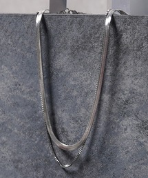1111clothing(tH[N[WO)̃_uC[ Xl[N`F[lbNX / Double-Layer Snake Chain Necklace(lbNX)