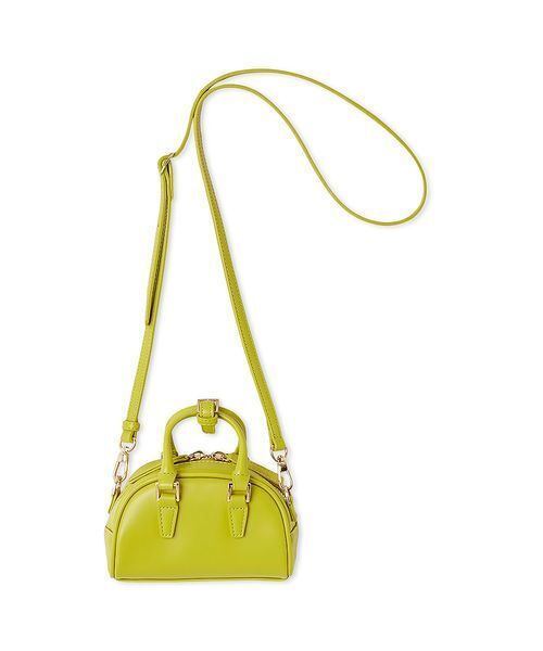 FRAY I.D(フレイアイディー)の「ラウンドマイクロミニボストンバッグ(ボストンバッグ・レディース・ブラック/キャメル/イエロー・F)」の2枚目の写真