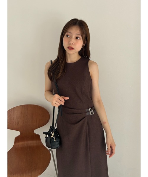 FRAY I.D(フレイアイディー)の「ラウンドマイクロミニボストンバッグ(ボストンバッグ・レディース・ブラック/キャメル/イエロー・F)」の5枚目の写真