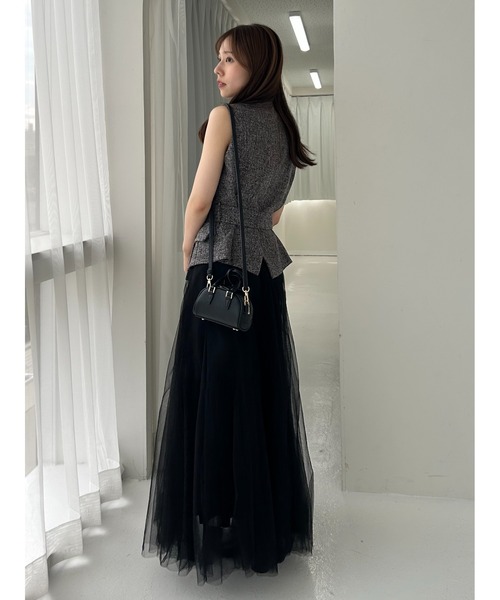 FRAY I.D(フレイアイディー)の「ラウンドマイクロミニボストンバッグ(ボストンバッグ・レディース・ブラック/キャメル/イエロー・F)」の6枚目の写真