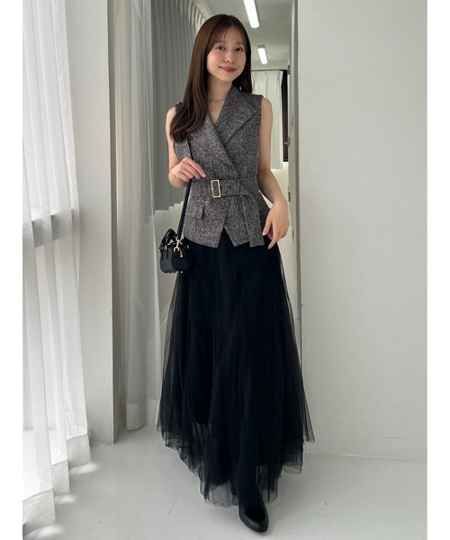 FRAY I.D(フレイアイディー)の「ラウンドマイクロミニボストンバッグ(ボストンバッグ・レディース・ブラック/キャメル/イエロー・F)」の7枚目の写真