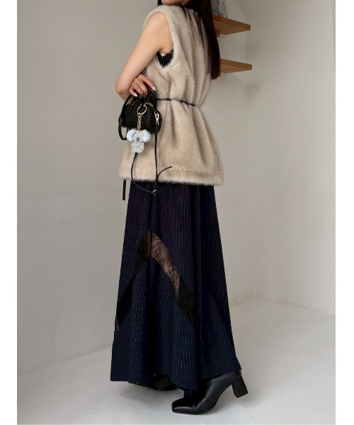 FRAY I.D(フレイアイディー)の「ラウンドマイクロミニボストンバッグ(ボストンバッグ・レディース・ブラック/キャメル/イエロー・F)」の8枚目の写真