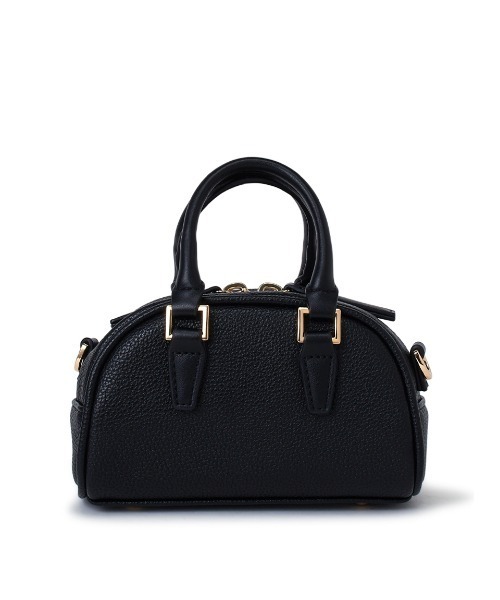 FRAY I.D(フレイアイディー)の「ラウンドマイクロミニボストンバッグ(ボストンバッグ・レディース・ブラック/キャメル/イエロー・F)」の21枚目の写真