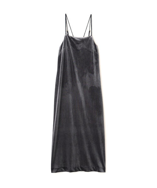 FREE'S MART（フリーズマート）の「◆２ストラップベロアキャミワンピース（ワンピース・レディース・ブラック/グレー/ブラウン・SMALL/MEDIUM）」の8枚目の写真