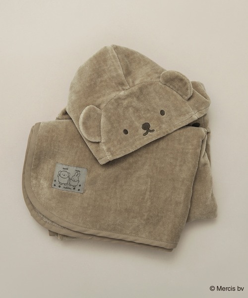 BRANSHES（ブランシェス）の「【miffy/ミッフィー/boris/ボリス】フード付きバスローブ（その他ベビーウェア・キッズ・ブラウン/オフホワイト・FREE）」の10枚目の写真