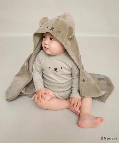 BRANSHES（ブランシェス）の「【miffy/ミッフィー/boris/ボリス】フード付きバスローブ（その他ベビーウェア・キッズ・ブラウン/オフホワイト・FREE）」の11枚目の写真