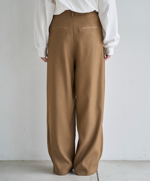 ツータックワイドスラックスパンツ（スラックス）｜meilmada