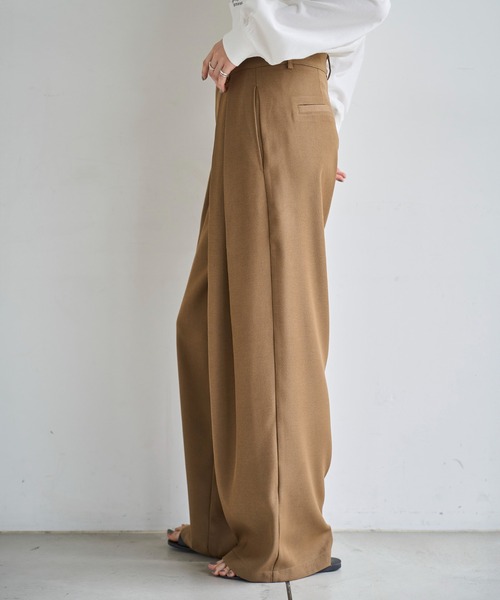 meilmada(メイルマダ)の「ツータックワイドスラックスパンツ(スラックス・レディース・ブラウン/アイボリー/ブラック・SMALL/MEDIUM)」の20枚目の写真