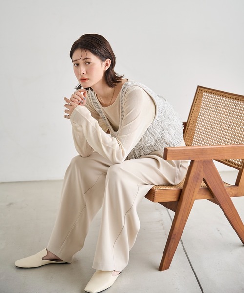 meilmada(メイルマダ)の「ツータックワイドスラックスパンツ(スラックス・レディース・ブラウン/アイボリー/ブラック・SMALL/MEDIUM)」の11枚目の写真