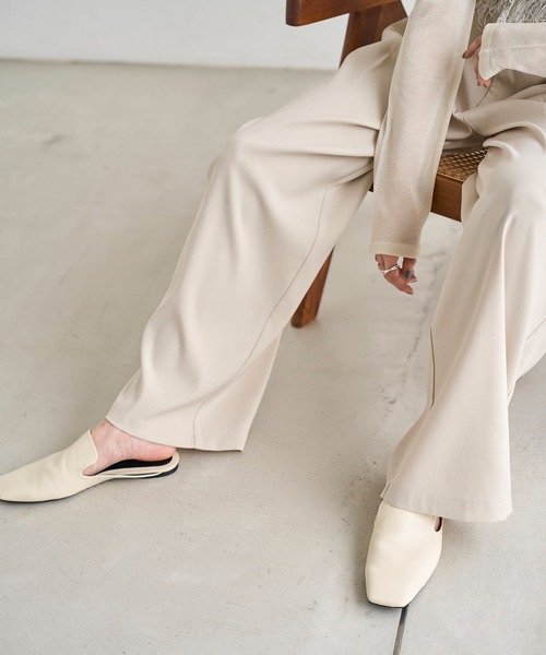 meilmada(メイルマダ)の「ツータックワイドスラックスパンツ(スラックス・レディース・ブラウン/アイボリー/ブラック・SMALL/MEDIUM)」の12枚目の写真