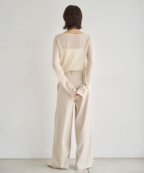 meilmada(メイルマダ)の「ツータックワイドスラックスパンツ(スラックス・レディース・ブラウン/アイボリー/ブラック・SMALL/MEDIUM)」の10枚目の写真