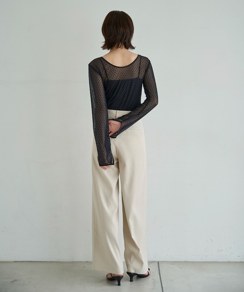 meilmada(メイルマダ)の「ツータックワイドスラックスパンツ(スラックス・レディース・ブラウン/アイボリー/ブラック・SMALL/MEDIUM)」の17枚目の写真