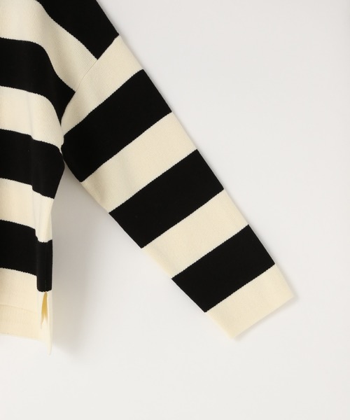 LOWRYS FARM（ローリーズファーム）の「ボーダーニットプルオーバーＬＳ　583715（ニット/セーター・キッズ・ピンク/ブルー/ホワイト×ブラック・110cm/120cm/130cm/140cm/150cm）」の7枚目の写真