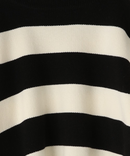 LOWRYS FARM（ローリーズファーム）の「ボーダーニットプルオーバーＬＳ　583715（ニット/セーター・キッズ・ピンク/ブルー/ホワイト×ブラック・110cm/120cm/130cm/140cm/150cm）」の8枚目の写真