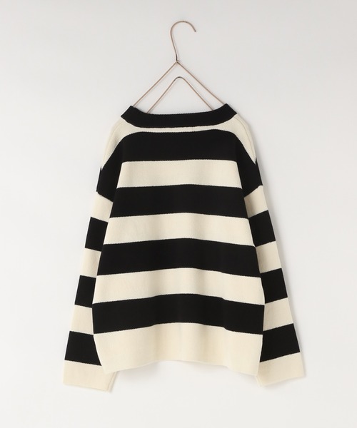LOWRYS FARM（ローリーズファーム）の「ボーダーニットプルオーバーＬＳ　583715（ニット/セーター・キッズ・ピンク/ブルー/ホワイト×ブラック・110cm/120cm/130cm/140cm/150cm）」の9枚目の写真