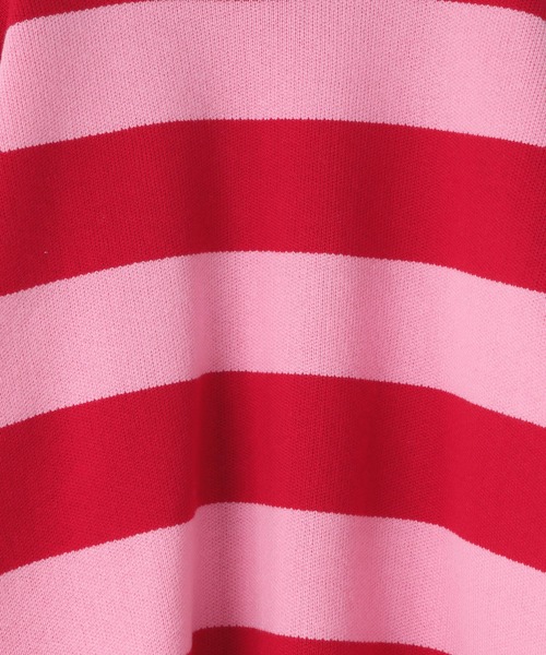 LOWRYS FARM（ローリーズファーム）の「ボーダーニットプルオーバーＬＳ　583715（ニット/セーター・キッズ・ピンク/ブルー/ホワイト×ブラック・110cm/120cm/130cm/140cm/150cm）」の12枚目の写真