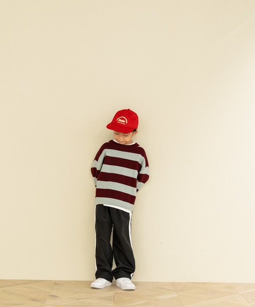 LOWRYS FARM（ローリーズファーム）の「ボーダーニットプルオーバーＬＳ　583715（ニット/セーター・キッズ・ピンク/ブルー/ホワイト×ブラック・110cm/120cm/130cm/140cm/150cm）」の19枚目の写真