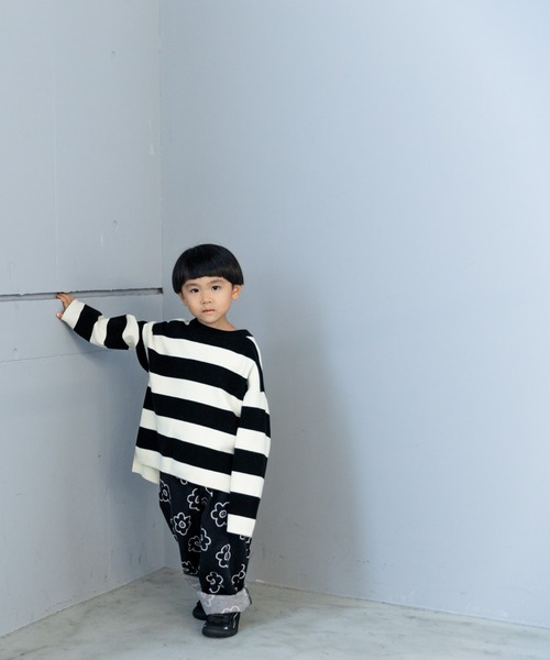 LOWRYS FARM（ローリーズファーム）の「ボーダーニットプルオーバーＬＳ　583715（ニット/セーター・キッズ・ピンク/ブルー/ホワイト×ブラック・110cm/120cm/130cm/140cm/150cm）」の18枚目の写真